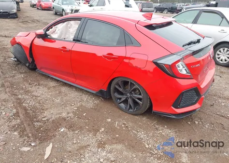 2018 Honda Civic Sport из США, поврежденный, VIN SHHFK7G45JU225523